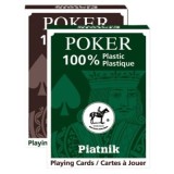 Set 2 pachete carti de joc Poker, 100% plastic
