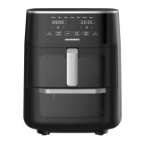 Friteuza dubla cu aer cald Heinner OvenFry Cook HAFO-M11BK1700, 1550-1850W, capacitate 11L, panou de comanda electronic, 10 programe presetate, timp m