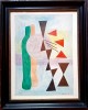 Abstract - semnat Leo Leuppi 54, Acuarela, Altul