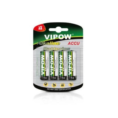BATERIE ALCALINA AA 1.5V Vipow SET 4 BUC foto