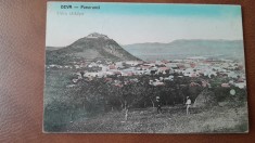 Carte postala, Deva vedere generala, 1924