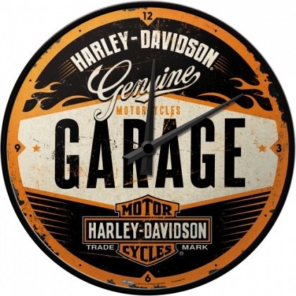 Ceas de perete - Harley Davidson Garage - &Oslash;31 cm