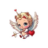 Sticker decorativ Ingeras, Multicolor, 56 cm, 3526ST