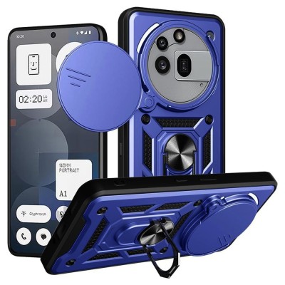Husa Nothing Phone (3a) Pro protectie camera Techsuit CamShield Series, albastru foto