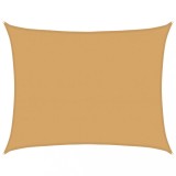 Cumpara ieftin Panza parasolar, nisipiu dreptunghiular 6x7 m HDPE 160 g/m&sup2;