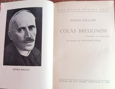 myh 532f - BPT - Romain Rolland - Colas Breugnon - ed 1955 foto