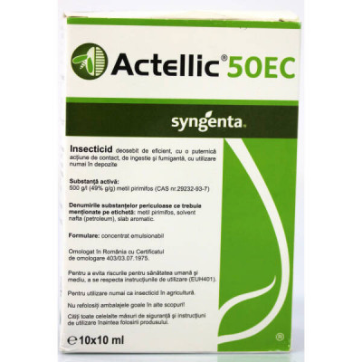 Actellic 50EC 10 ml, insecticid (cartof,flori,furaje,culturi de camp) foto