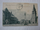 Carte postala circulata in 1899 - KOMOTAU actual orasul Chomutov, Cehia, Printata