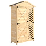 Outsunny Dulap de Exterior: Căsuță de Grădină cu Ușă Ventilată și Kit Anti-Răsturnare. | Aosom Romania