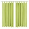 vidaXL Draperii micro-satin cu bride, 2 buc, 140 x 245 cm, verde 132224