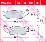 Cumpara ieftin Set placute frana TRW MCB669SI &ndash; Gas Gas EC &ndash; Honda CR &ndash; XLR &ndash; XR - CRF - Kawasaki KX &ndash; KLX &ndash; Yamaha WR 125-750cc