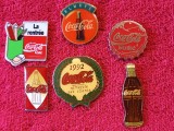 Lot 6 insigne &quot;COCA COLA&quot;