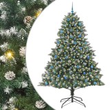 VidaXL Brad de Crăciun artificial cu 300 LED Verde 160 x 160 x 240 cm 3395264