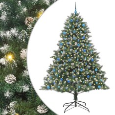 vidaXL Brad de Crăciun artificial cu 300 LED Verde 160 x 160 x 240 cm 3395264