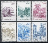 Monaco 1991 Mi 2003/08 MNH - Primele vederi ale Monaco, Nestampilat