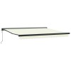 Copertina retractabila, crem, 4x3 m, textil si aluminiu