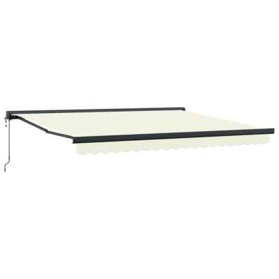 Copertina retractabila, crem, 4x3 m, textil si aluminiu foto