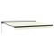 Copertina retractabila, crem, 4x3 m, textil si aluminiu