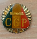 Insigna CGP - Corpul Gardienilor Publici, metal + email