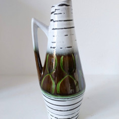 Vaza ceramica Scheurich 271/22 vintage anii 60 Mid Century Modernist W. Germany