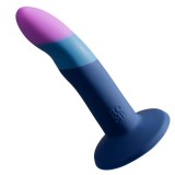 Romp-Piccolo Dildo din Silicon cu Ventuză Tricolor 14 cm-Ventuza