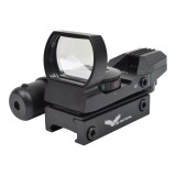Red dot multi-reticul cu laser rosu JS-Tactical