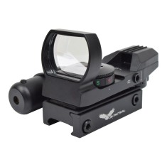 Red dot multi-reticul cu laser rosu JS-Tactical