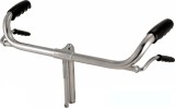 Ghidon Bici &quot;R&quot;, otel, latime 480mm, &Oslash;22.2, culoare argintiu, cu manete de frana Cod:484000180RM