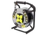 Prelungitor alimentare KEL 3x2,5mm2 4 prize 30m 16A negru