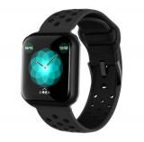 Cumpara ieftin Ceas Smartwatch Techstar&reg; F8, 1.30 inch IPS, Bluetooth 4.0, Monitorizare Puls, Tensiune, Alerte Sedentarism, Hidratare, Negru