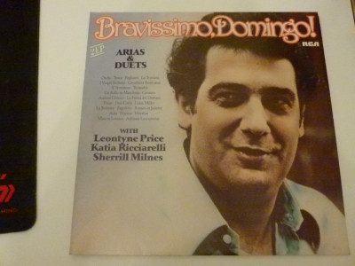 Domingo with Leontine Price,Katia Ricciarelli, Sherrill Milnes etc. 2 vinil foto