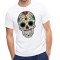 Tricou barbati alb - Sugar Skull Colorful - XL