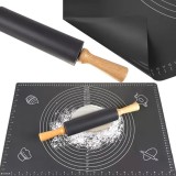 Set placa XXL silicon si sucitor, rezistenta la temperaturi extreme si masina de spalat vase, 70x50 cm