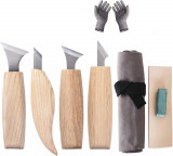 Set de unelte pentru sculptură Wd+mănuși rezistente la tăiere, cuțit cu c&acirc;rlig p, Oem