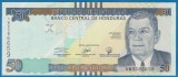 HONDURAS █ bancnota █ 50 Lempiras █ 2019 █ P-104b █ UNC █ necirculata