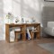 vidaXL Noptiere, 2 buc., stejar afumat, 40x30x40 cm, lemn prelucrat 815178