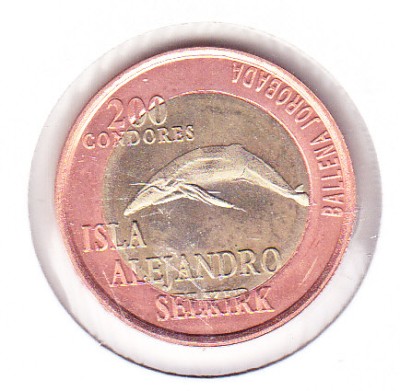 bnk mnd Arh. Juan Fernandez - Alejandro Selkirk Island 200 condores 2014 unc foto