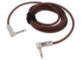 Cablu Audio Jack 6,3mm Unghi 3m Maro