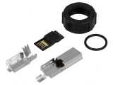 Mufă USB B Mini IP67 pentru Lipire și Turnare