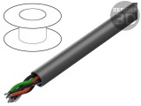 Cablu Alpha Wire Essential C&amp;C 2x2x18AWG 300V 30,5m neecranat 1132C SL005