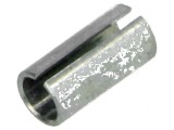 Adapter din oțel nichelat &Oslash;ax 3mm argintie, Ax fină, Diametru orificiu 4mm