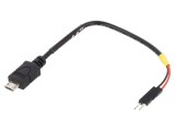 Cablu USB 2.0 DELOCK 85406 micro USB B 1pin x2 0,1m negru