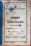 Cumpara ieftin CARNET DE ASIGURARE per REGALIST(1941-1944)/ STARE BUNA,43 PAGINI, POZE..