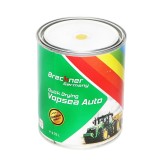 Vopsea auto galben tip Komatsu 0,75L Breckner Germany, email alchidic Premium pentru retus auto, uscare 1-3h atingere / 8h, aplicare 5-35C