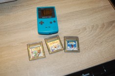 Joc NINTENDO GAMEBOY COLOR + 4 JOCURI BOB BUILDER, CROC2, TRICK BOARDER, THE BEST OF ENTERTAINMENT PACK
