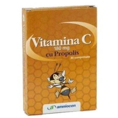 VITAMINA C PROPOLIS 180MG 24CPR