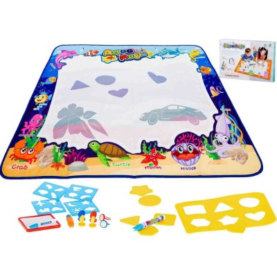 Covoras pentru desen cu apa 100x80 cm si accesorii Ikonka IK17756 foto