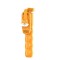 Mini Selfie Stick cu Telecomanda Detasabila, 70cm - Techsuit (KT01) - Orange