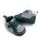 Pantofiori pentru bebelusi, verde cu gri (Marime Disponibila: 6-9 luni (Marimea