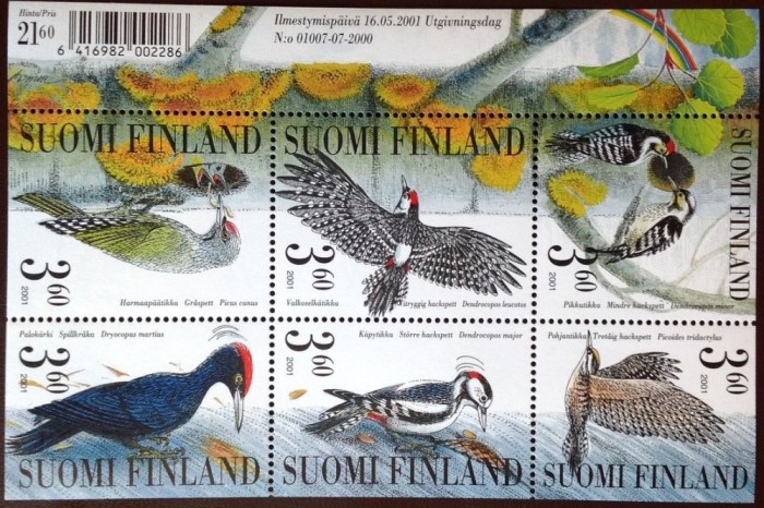 FINLANDA 2001 FAUNA PASARI